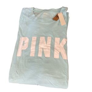 PINK Campus long sleeve logo Tee